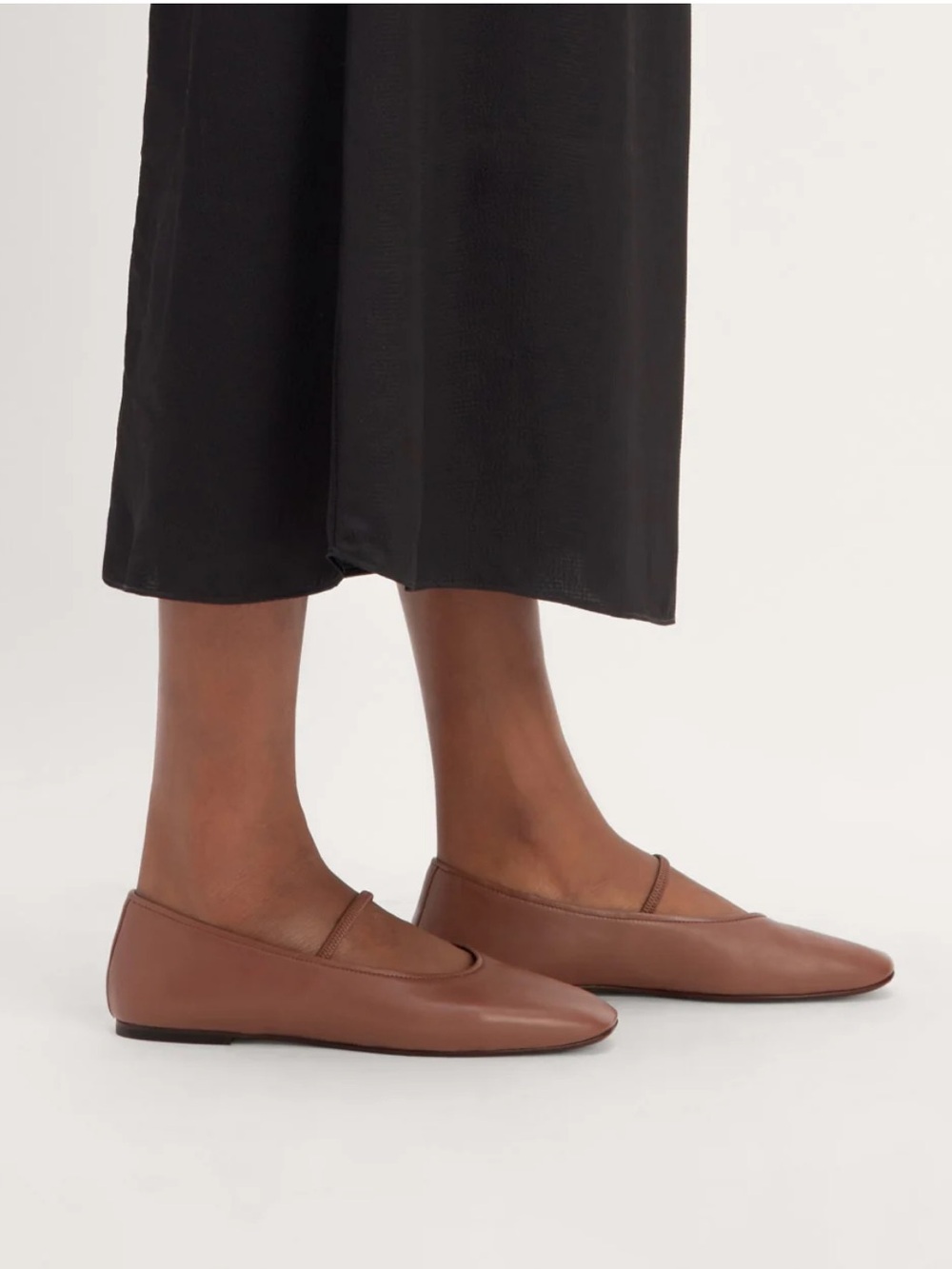 Everlane Shoes 7.5 Day Mary Jane Ballet Flats Brown